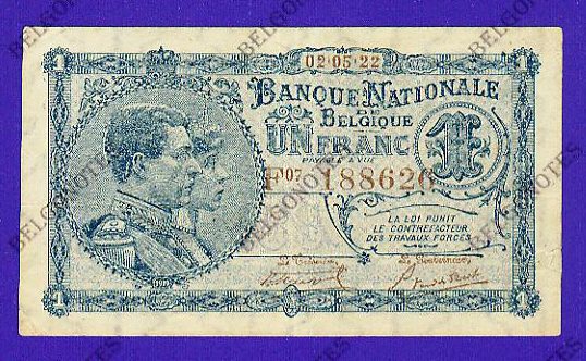 1 Franc Type Nat. reeks 1922**AUNC**Lot 1902618626