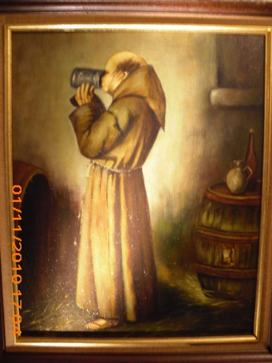 Schilderij met pater