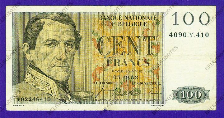100 Francs Type Eeuwfeest*1953*Lot 1902618410