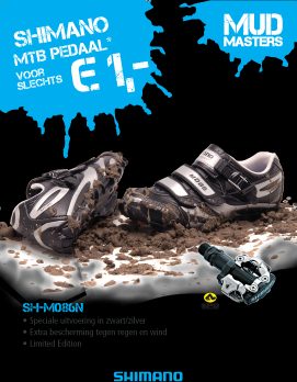 SHIMANO AKTIE SCHOENEN MET PEDALEN
