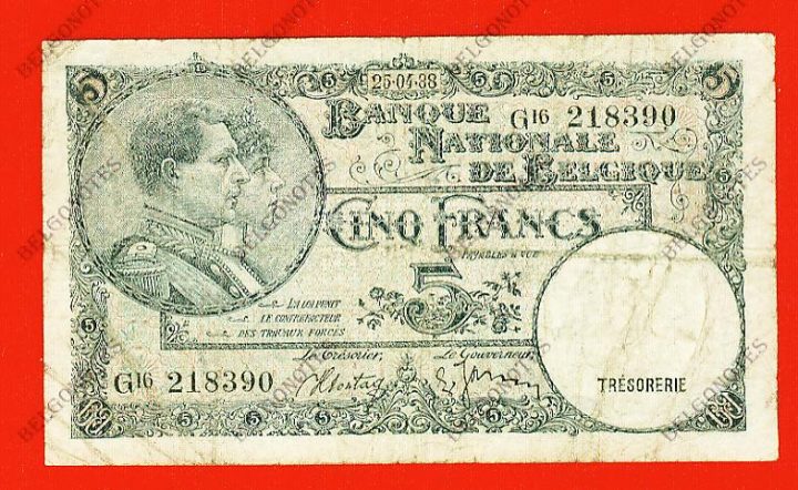 5 Francs Type '1919' *1938*Lot 1902618390