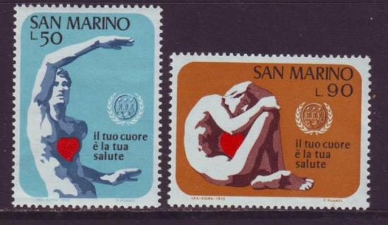 San Marino nrs. 820/21 Gezondheid 