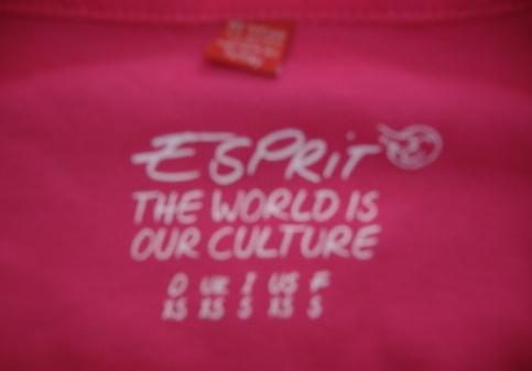 Roze longsleeve Tshirtje van Esprit small
