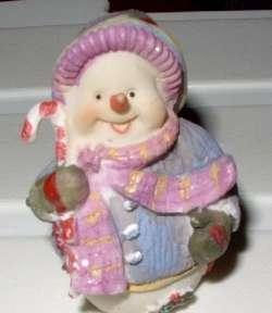 Sneeuwmannetje (± 6 cm. hoog)