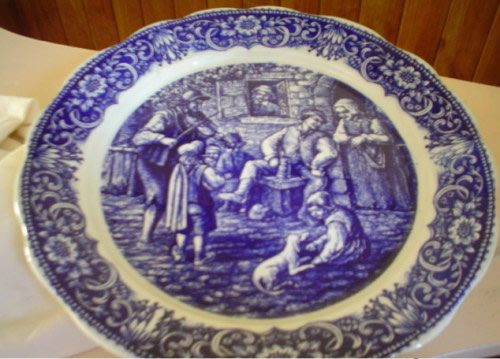 Zeer mooi bord "Delfts Blauw"