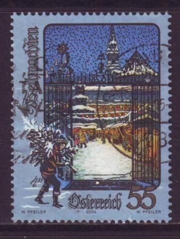 Oostenrijk gestempeld zegel jaar 2004 