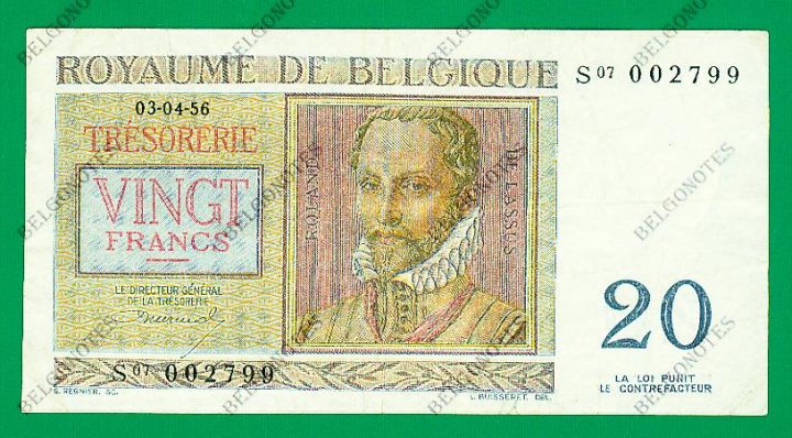 20 Francs type Regnier*03-04-1956*Lot 1902612799
