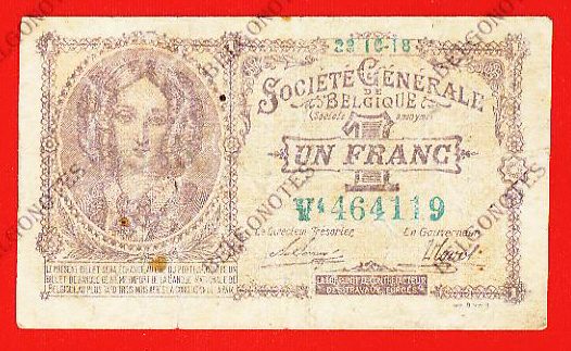 1 Franc Société Générale 1918 *Lot 1902614119