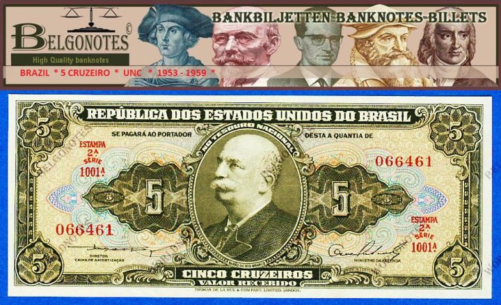 **UNC** Brasil  * 5 Cruzeiros