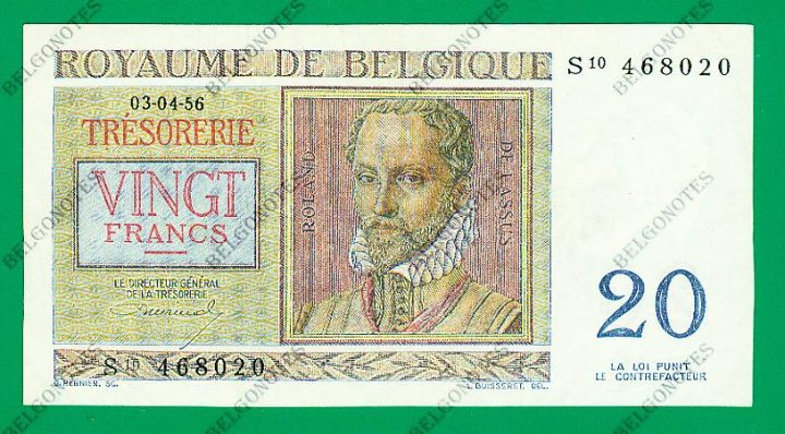 20 Francs type Regnier*03-04-1956*Lot 1902618020