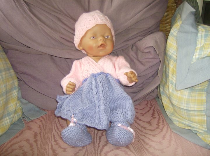 BabyBorn kleding zelf gebreid