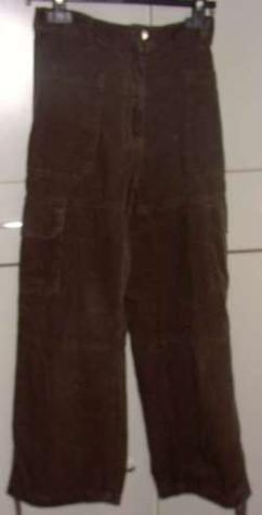 Bruine sportieve veloures broek (12 jaar)