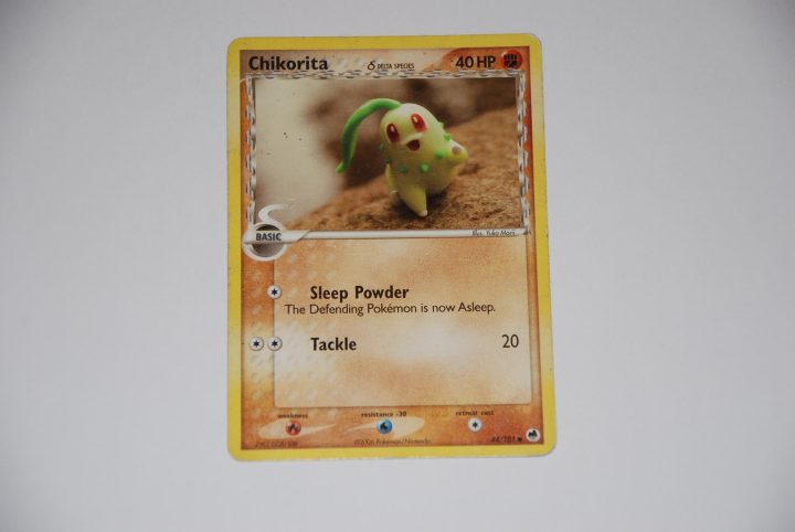 pokemon kaart chikorita 