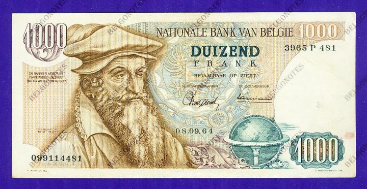 1000 Francs Type Mercator 1964 * Lot 1902614481