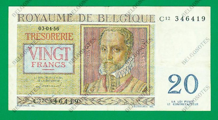 20 Francs type Regnier*03-04-1956*Lot 1902616419