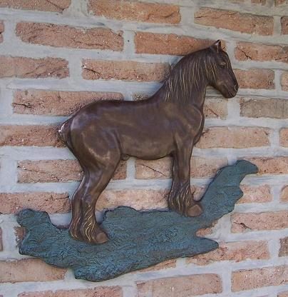 bronzen muurdecoratie