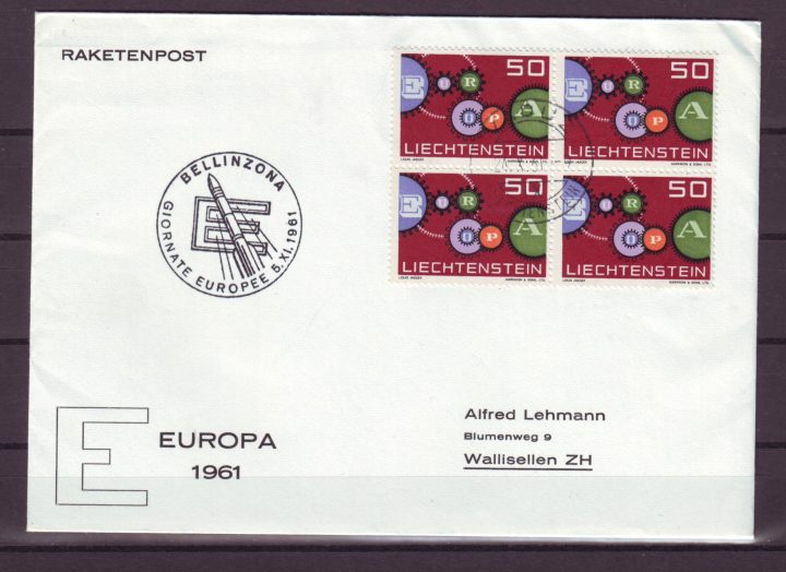 Ruimtevaart FDC60 Liechtenstein