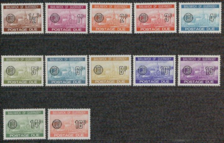 Geurnsey yvertnrs: taxe 18/29  postfris