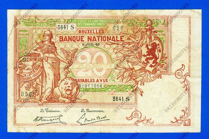 20 Francs Type Vermiljoen 1920 * Lot 1902613641