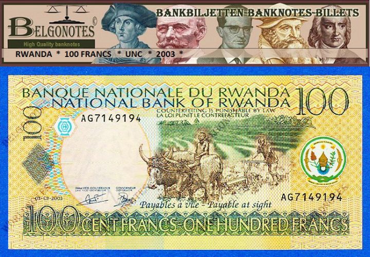 **UNC** Rwanda 2003* 100 Francs