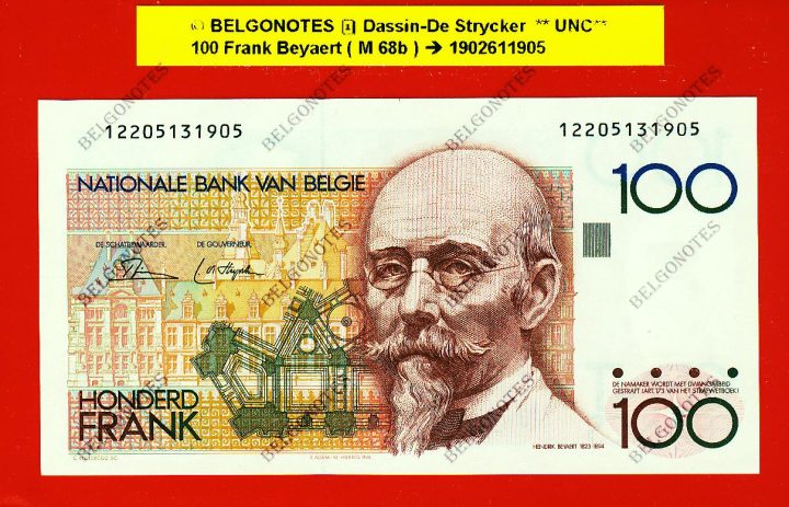 100 Frank Type Beyaert **UNC** Dassin-De Strycker * Lot 1902611905