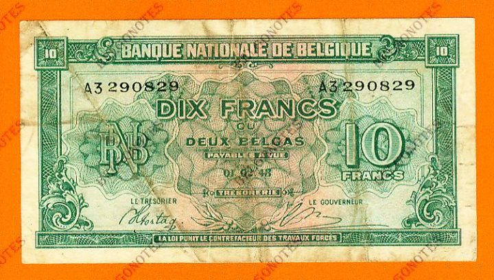 10 Francs Type Londen*01-02-1943*Lot 1902610829