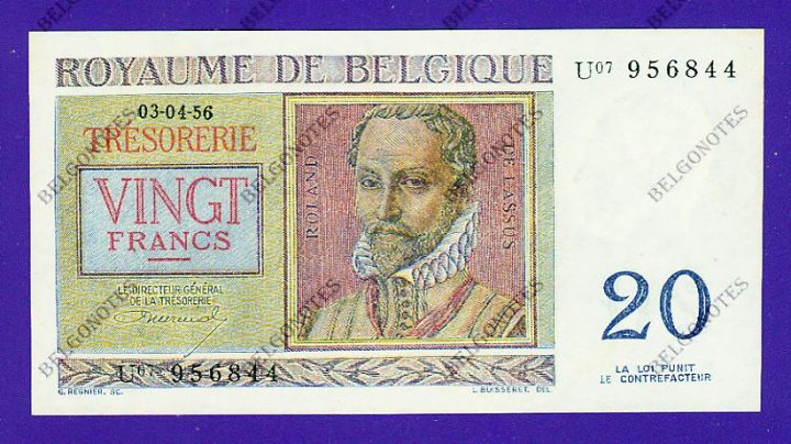 20 Francs Type Regnier **UNC**1956** Lot 1902611844