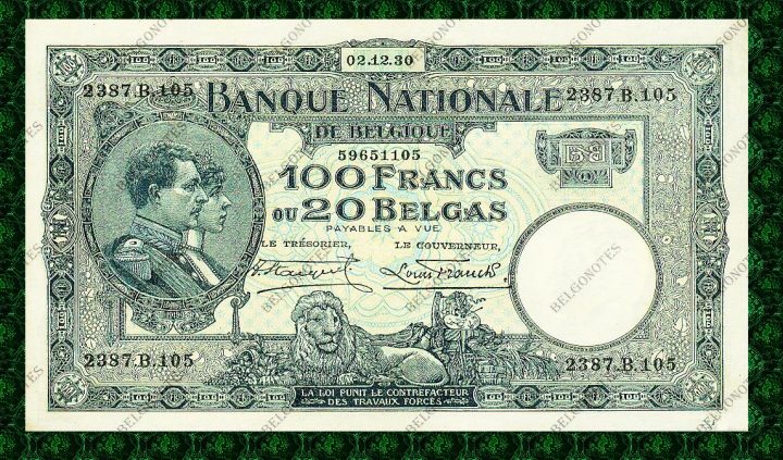100 Francs Type Nat. reeks 1930*Lot 1902611105