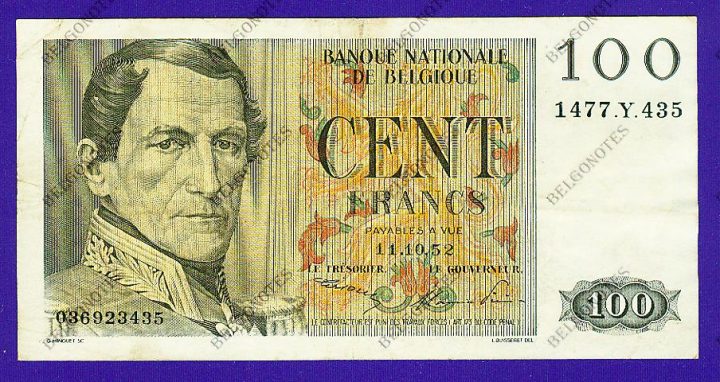 100 Francs Type Eeuwfeest*1952*Lot 1902613435