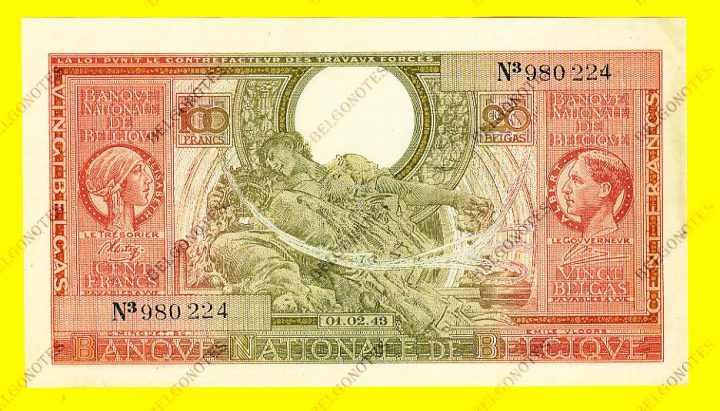 100 Francs Type Londen*01-02-1943*Lot 1902610224