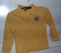 Gele polo met lange mouwen (mt 116)