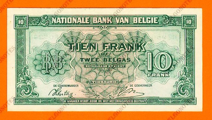 10 Francs Type Londen*01-02-1943*Lot 1902610524