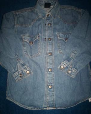 Jeans hemdje voor 5 jaar, Benetton maat S