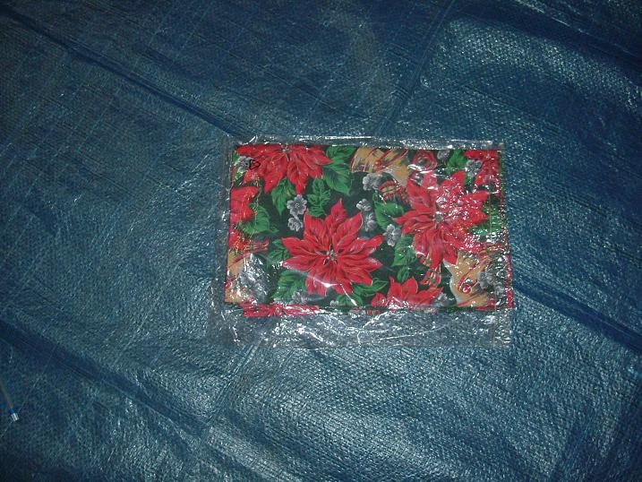 tafelkleedje + 2 kussentjes kerst motief