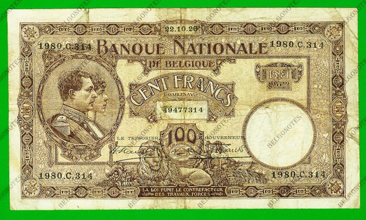 100 Francs Type Nationale reeks Mauve1926* Lot 1902617314