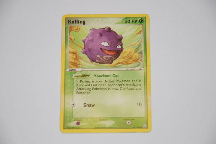 Pokemon kaart koffing