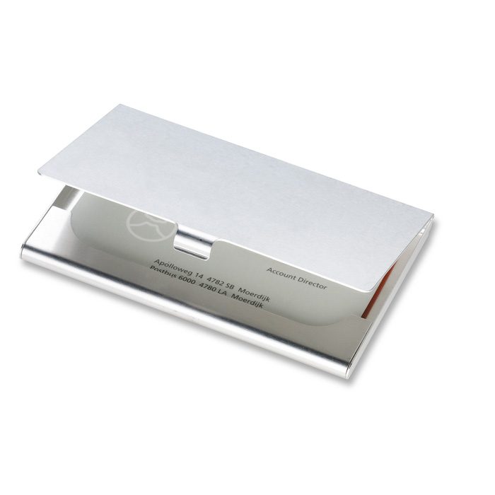 Visitekaarthouder aluminium