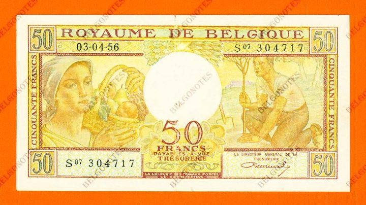 50 Francs Type Buisseret 03-04-1956* Lot 1902614714