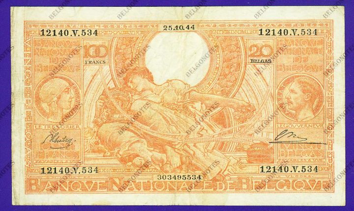 100 Francs Type Vloors oranje**FR-NL**Lot 1902615534