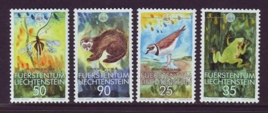Liechtenstein postfris nrs. 908/11