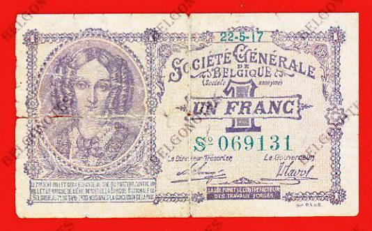 1 Franc Société Générale 1917 *Lot 1902619131