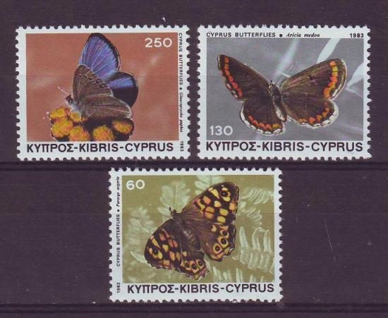 Cyprus nrts 579/81 Vlinders 