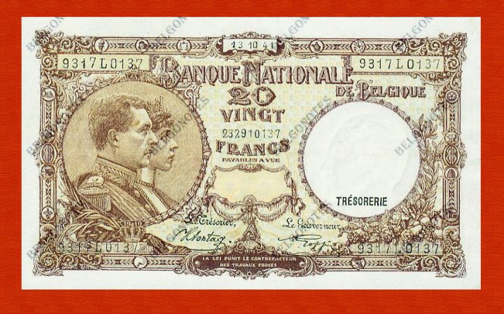 20 Francs Type '1919' **AUNC**1941** Lot 1902610137