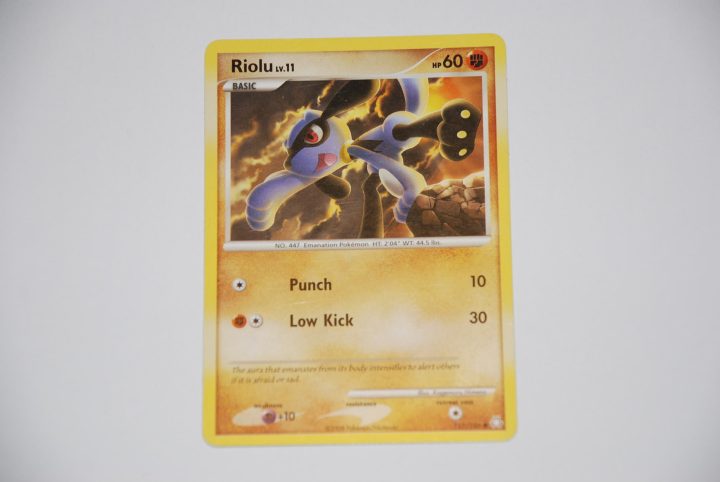 pokemon kaart riolu lv11