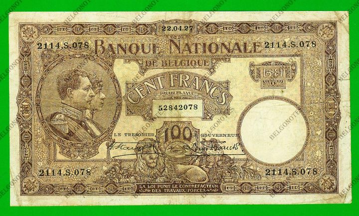 100 Francs Type Nationale reeks Mauve 1927* Lot 1902612078