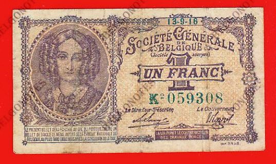 1 Franc Société Générale 1916 *Lot 1902619308