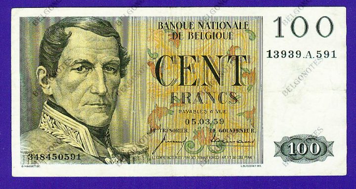 100 Francs Type Eeuwfeest*1959*Lot 1902610591
