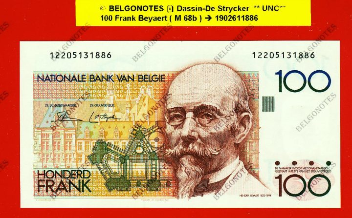 100 Frank Type Beyaert **UNC** Dassin-De Strycker * Lot 1902611886