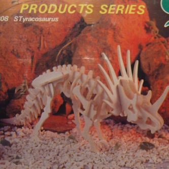 3D-Kit Model Dinosaurus Styracosaurus houten speelgoed
