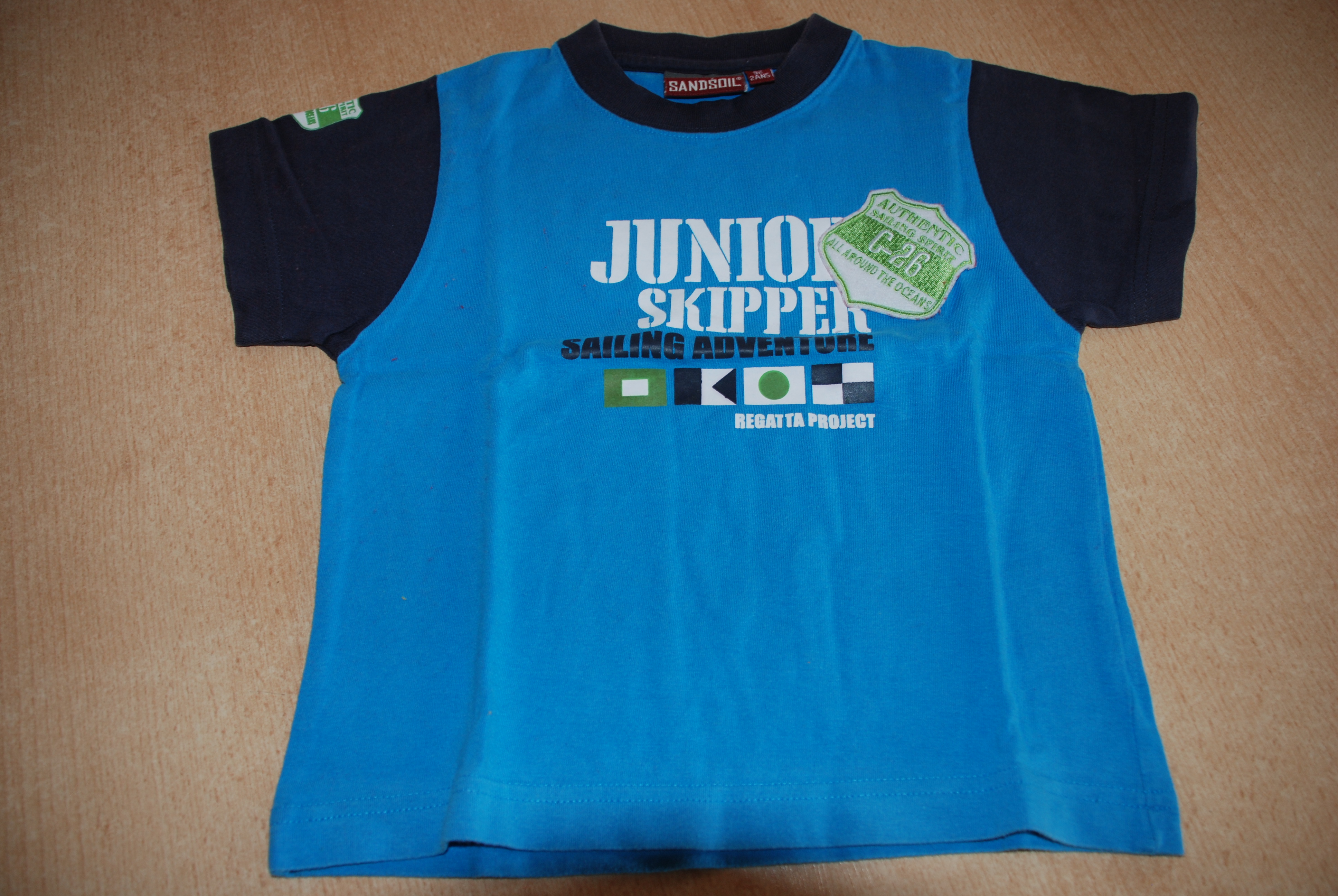 Blauwe t-shirt (92 of 2 jaar)